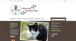 Desktop Screenshot of cliftonparkvet.com